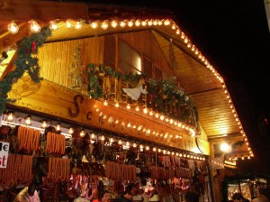 auf dem Frankfurter Weihnachtsmarkt gibt es lokale, regionale und internationale Spezialitäten