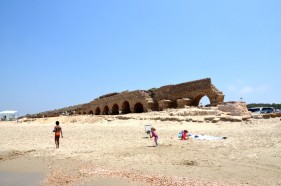 unterwegsunddaheim.de Mittelmeerküste in Israel - Caesarea